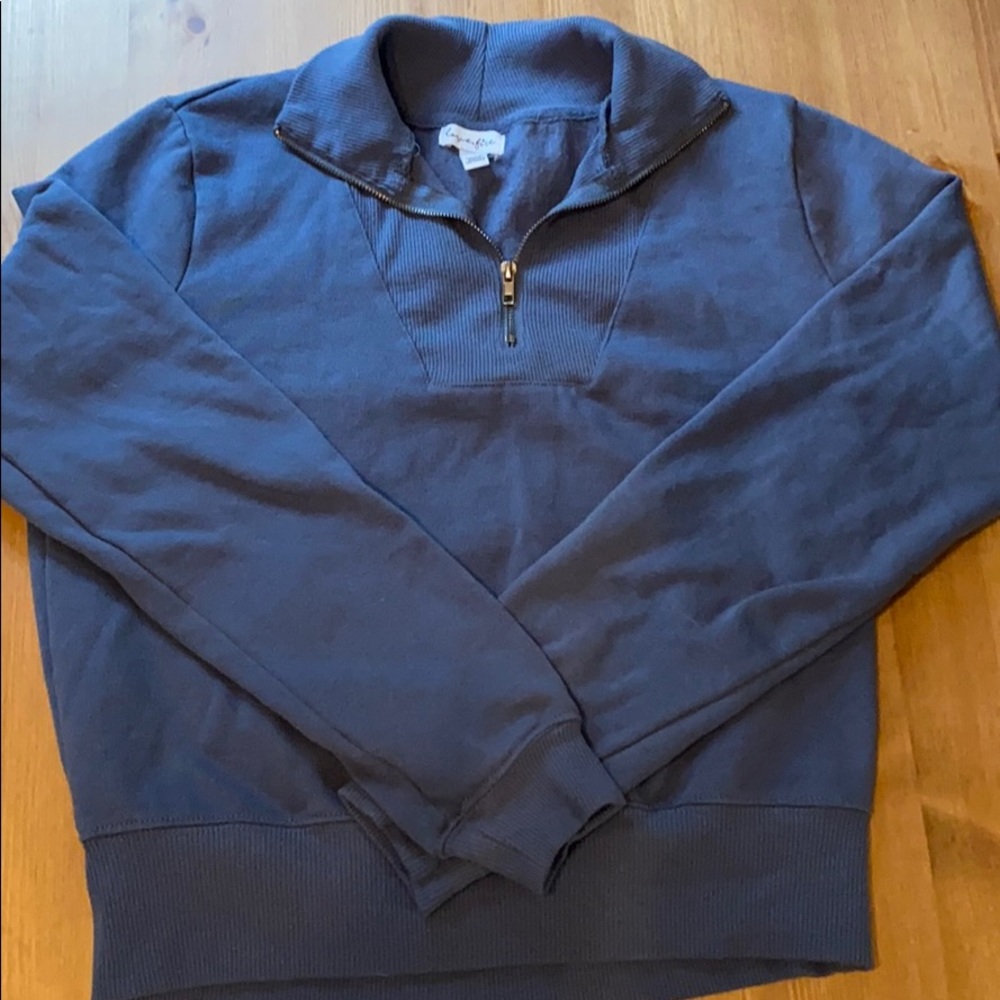 1/4 zip sweat shirt